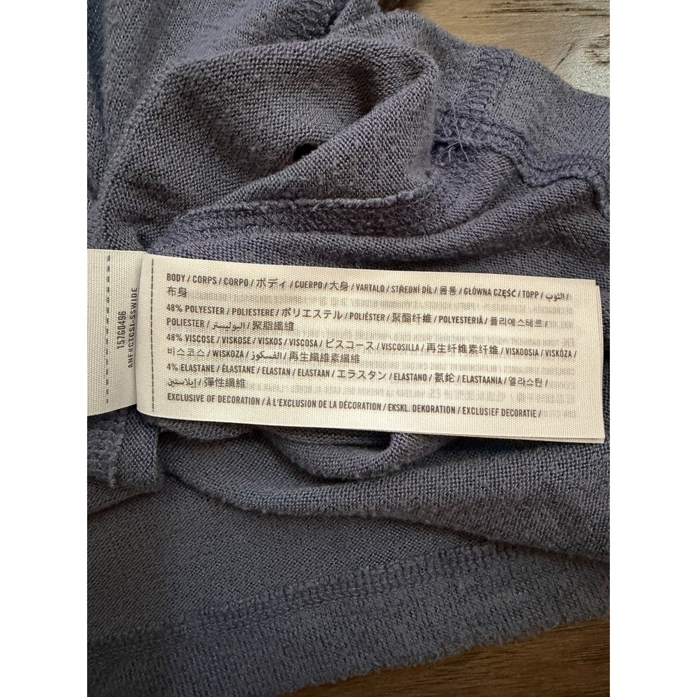 Abercrombie & Fitch Hoodie Womens Medium Blue  Soft Cozy Logo Pullover - Picture 6 of 6